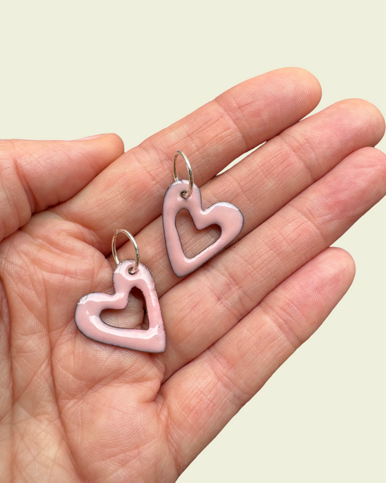 Colourful Sweet Heart earrings - Ready to ship