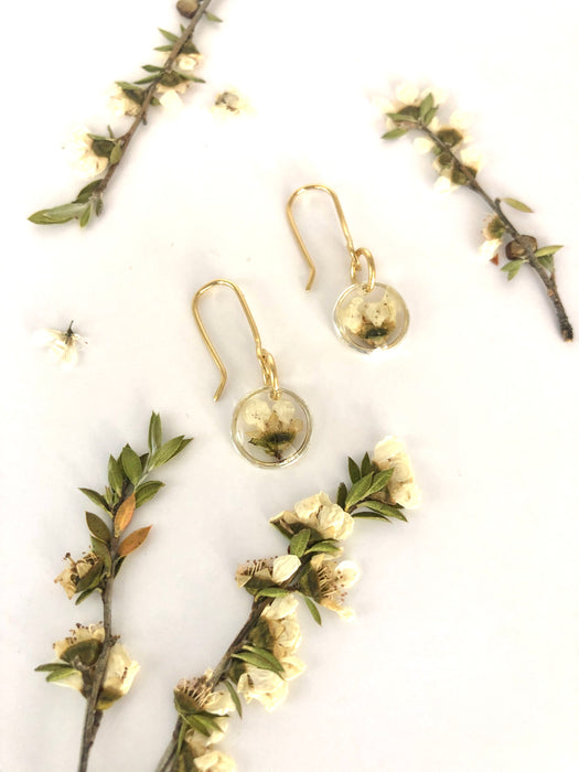 Suspended Flower earrings - Ready to ship